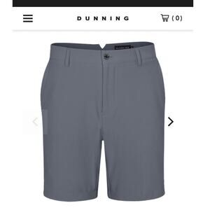 Dunning Men's Performance Golf Shorts Charcoal Grey Size 35
